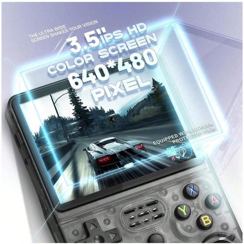 R36S Retro Handheld Video Game Console 21000+ Games Linux System 3.5 Inch IPS Screen, 3000mAh, 20+ Mainstream Emulators Portable Pocket Video Player 128GB Game Boy Gift Protection