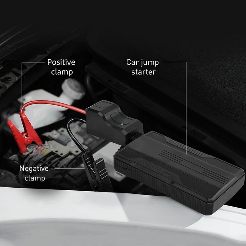 Compact Automotive Starter with SOS Lighting, 6000mAh Battery Pack, and Protection for Gasoline Cars and Motorcycles peak jump